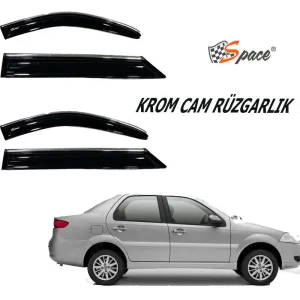 Fiat Siena 1996-2012 (Type 178 sedan) uyumlu Krom Cam Rüzgarlığı 1.2Mm Albea/Palıo/Sıena 4'Lü / Caru430 modelleri DRS Tuning'de. Kaliteli malzeme, hızlı kargo