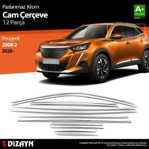 S-Dizayn Peugeot 2008 2 Krom Cam Çerçevesi 12 Prç 2020-2023 A+ KaliteAraca &Ouml;zel Krom Aksesuar&Uuml;r&uuml;n &Ouml;zellikleri:Krom &uuml;r&uuml;nler ara&cce