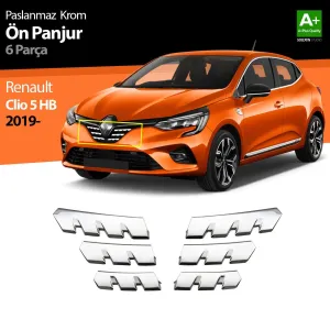 S-Dizayn Renault Clio 5 Krom Ön Alt Panjur 6 Prç. 2019 ÜzeriAraca &Ouml;zel Krom Aksesuar&Uuml;r&uuml;n &Ouml;zellikleri:Krom &uuml;r&uuml;nler ara&ccedil; &uum