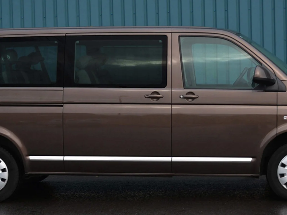 Volkswagen T5 Uyumlu Caravelle Krom Yan Kapı Çıtası 5 Parça. (K.Ş) 2010 Üzeri
