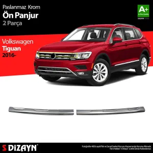 S-Dizayn VW Tiguan Krom Ön Panjur 2 Prç. 2016-2020Araca &Ouml;zel Krom Aksesuar&Uuml;r&uuml;n &Ouml;zellikleri:Krom &uuml;r&uuml;nler ara&ccedil; &uuml;zerinde 