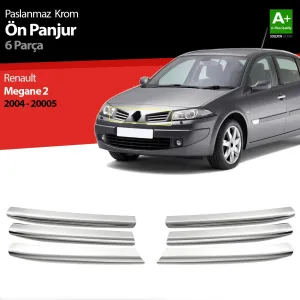 S-Dizayn Renault Megane 2 Krom Ön Panjur 6 Prç 2004-2005Araca &Ouml;zel Krom Aksesuar&Uuml;r&uuml;n &Ouml;zellikleri:Krom &uuml;r&uuml;nler ara&ccedil; &uuml;ze