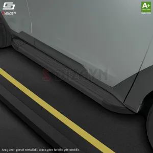 S-Dizayn Jeep Cherokee KL Skyline Siyah Yan Basamak 173 Cm 2013-2023 A+ Kalite thumb 2