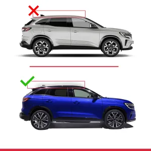 Renault Austral 2022 ve Sonrası ile uyumlu ACE-2 Ara Atkı Tavan Barı SİYAH thumb 2