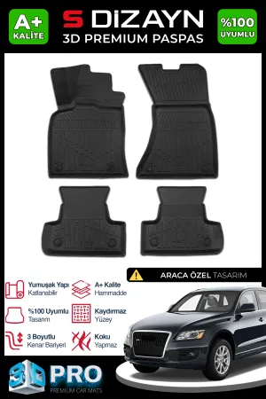 Audi Q5 2008-2017 (8R) uyumlu 3D Pro Havuzlu Paspas 2009-2017 A+ Kalite modelleri DRS Tuning'de. Kaliteli malzeme, hızlı kargo ve güvenli alışverişle hemen