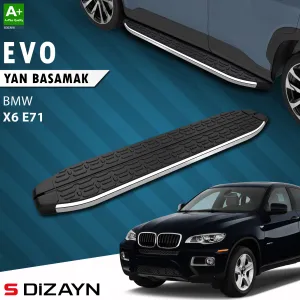 BMW X6 2008-2014 (E72) uyumlu E71 Evo Krom Yan Basamak 193 Cm 2008-2014 A+ Kalite modelleri Oto Aksesuar Shop'de. Kaliteli malzeme, hızlı kargo ve güvenli