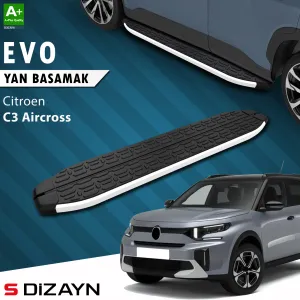 Citroen C3 Aircross 2024-Günümüz (CC24) uyumlu 2 Evo Aluminyum Yan Basamak 183 Cm 2024 Üzeri A+ Kalite modelleri DRS Tuning'de. Kaliteli malzeme, hızlı kargo