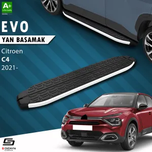 Citroen C4 / C4X 2022-Günümüz uyumlu C4 3 Evo Aluminyum Yan Basamak 183 Cm 2021 Üzeri modelleri Oto Aksesuar Shop'de. Kaliteli malzeme, hızlı kargo ve güvenli