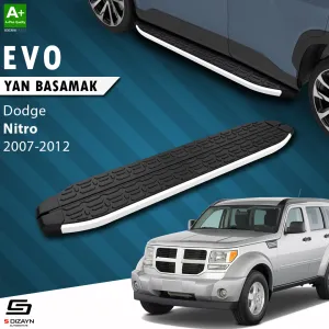 Dodge Nitro 2006-2012 (KA) uyumlu Evo Aluminyum Yan Basamak 153 Cm 2007-2012 modelleri DRS Tuning'de. Kaliteli malzeme, hızlı kargo ve güvenli alışverişle