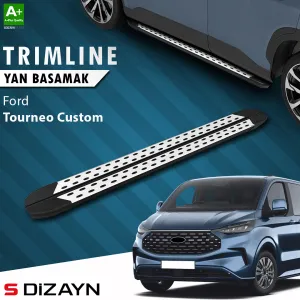 Ford uyumlu Tourneo Custom 2 Uzun Şase TrimLine Gri Yan Basamak 263 Cm 2023 Üzeri modelleri Oto Aksesuar Shop'de. Kaliteli malzeme, hızlı kargo ve güvenli