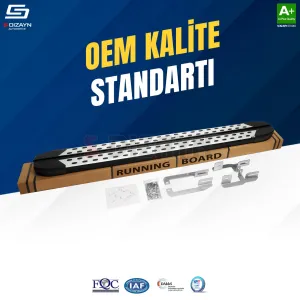 S-Dizayn Ford Tourneo Custom 2 Uzun Şase TrimLine Gri Yan Basamak 263 Cm 2023 Üzeri thumb 2
