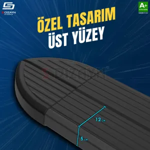 S-Dizayn Hyundai Staria Skyline Siyah Yan Basamak 233 Cm 2021 Üzeri A+ Kalite thumb 3