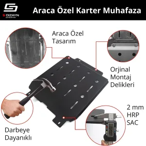 S-Dizayn Jaecoo J7 Çelik Karter Muhafaza Koruma 2023 Üzeri A+ Kalite thumb 2