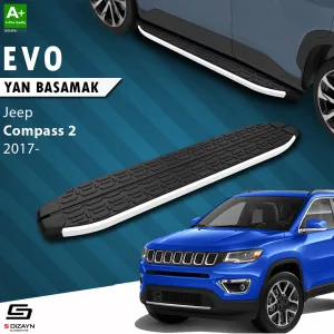 Jeep Compass 2017-Günümüz (MP) uyumlu 2 Evo Aluminyum Yan Basamak 173 Cm 2017 Üzeri modelleri Oto Aksesuar Shop'de. Kaliteli malzeme, hızlı kargo ve güvenli