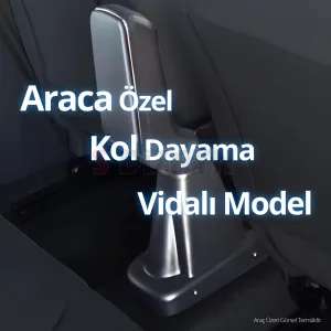 S-Dizayn Citroen C3 Kol Dayama Kolçak ABS Vidalı Gri 2017 Üzeri A+Kalite thumb 4