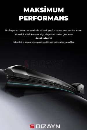 S-Dizayn 9 Aparatlı Oto Cam Sileceği 48 Cm 19 İnç Universal A+ Kalite thumb 3