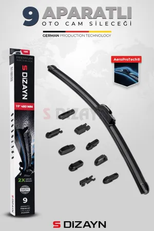 Universal uyumlu 9 Aparatlı Oto Cam Sileceği 60 Cm 24 İnç A+ Kalite modelleri Oto Aksesuar Shop'de. Kaliteli malzeme, hızlı kargo ve güvenli alışverişle hemen