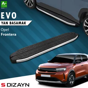 Opel Frontera 2025-Günümüz uyumlu Evo Krom Yan Basamak 183 Cm 2024 Üzeri A+ Kalite modelleri DRS Tuning'de. Kaliteli malzeme, hızlı kargo ve güvenli