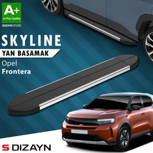 Opel Frontera 2025-Günümüz uyumlu Skyline Krom Yan Basamak 183 Cm 2024 Üzeri A+ Kalite modelleri DRS Tuning'de. Kaliteli malzeme, hızlı kargo ve güvenli