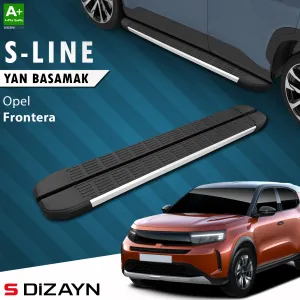 Opel Frontera 2025-Günümüz uyumlu S-Line Aluminyum Yan Basamak 183 Cm 2024 Üzeri A+ Kalite modelleri DRS Tuning'de. Kaliteli malzeme, hızlı kargo ve güvenli