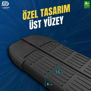 S-Dizayn Opel Frontera S-Line Siyah Yan Basamak 183 Cm 2024 Üzeri A+ Kalite thumb 3