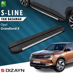 Opel Grandland 2021-Günümüz (Grandland) uyumlu 2 Elektrikli S-Line Krom Yan Basamak 193 Cm 2024 Üzeri A+ Kalite modelleri DRS Tuning'de. Kaliteli malzeme,