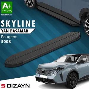 Peugeot 5008 2017-Günümüz (P87) uyumlu 3 Elektrikli Skyline Siyah Yan Basamak 203 Cm 2024 Üzeri A+ Kalite modelleri Oto Aksesuar Shop'de. Kaliteli malzeme,