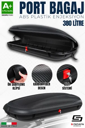 Universal uyumlu Araç Üzeri Port Bagaj Karbon Fiber Desen 380 Litre Enjeksiyon Plastik A+ Kalite modelleri DRS Tuning'de. Kaliteli malzeme, hızlı kargo ve