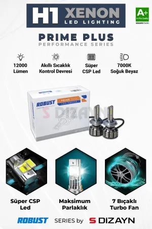 Universal uyumlu Prime Plus H1 Led Xenon / 45W / 12000 LM / 7000K A+ Kalite modelleri Oto Aksesuar Shop'de. Kaliteli malzeme, hızlı kargo ve güvenli