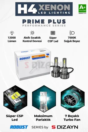 Universal uyumlu Prime Plus H4 Led Xenon / 45W / 7000K A+ Kalite modelleri Oto Aksesuar Shop'de. Kaliteli malzeme, hızlı kargo ve güvenli alışverişle hemen