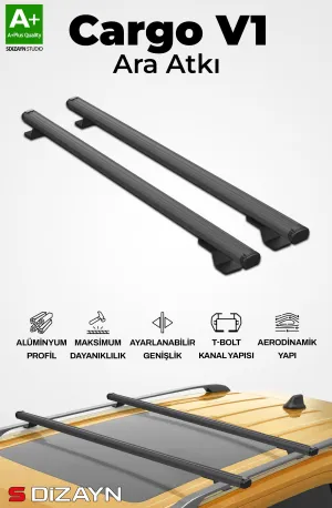 Universal uyumlu S-Bar Cargo V1 Ara Atkı Tavan Taşıyıcı Barı Siyah 155 Cm A+ Kalite modelleri DRS Tuning'de. Kaliteli malzeme, hızlı kargo ve güvenli