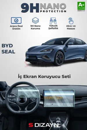 BYD Seal uyumlu Awd 9H Nano Gösterge ve Multimedya Ekran Koruyucu (PARLAK) 2024 Üzeri A+ Kalite modelleri Oto Aksesuar Shop'de. Kaliteli malzeme, hızlı kargo