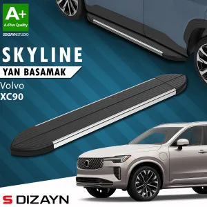 Volvo XC90 2015-Günümüz (B) uyumlu Makyajlı Benzinli Skyline Krom Yan Basamak 203 Cm 2024 Üzeri A+ Kalite modelleri Oto Aksesuar Shop'de. Kaliteli malzeme,