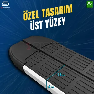 S-Dizayn Volvo XC90 Makyajlı Hybrid S-Line Aluminyum Yan Basamak 203 Cm 2024 Üzeri A+ Kalite thumb 3
