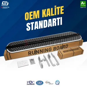 S-Dizayn VW Amarok 2 Diamond Krom Yan Basamak 203 Cm 2023 Üzeri A+ Kalite thumb 2