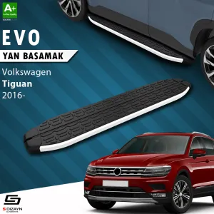 Volkswagen Tiguan 2016-2024 uyumlu VW 2 Evo Aluminyum Yan Basamak 173 Cm modelleri Oto Aksesuar Shop'de. Kaliteli malzeme, hızlı kargo ve güvenli alışverişle