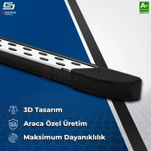S-Dizayn VW Transporter T7 Kısa Şase TrimLine Gri Yan Basamak 223 Cm 2024 Üzeri thumb 4
